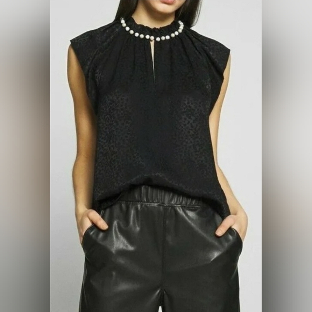 Kate Spade Elegant Black Sleeveless Blouse